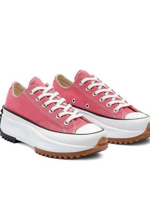 Converse run star hike platform sneakers кеды розовые платформ...