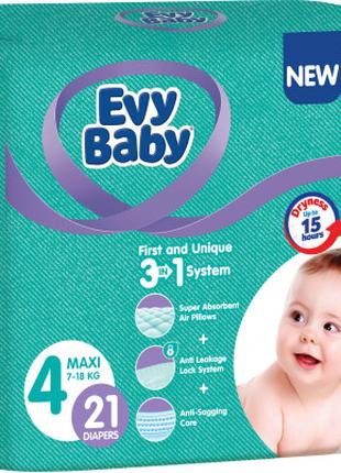 Подгузники Evy Baby Maxi 7-18 кг 21 шт (8690506520281)