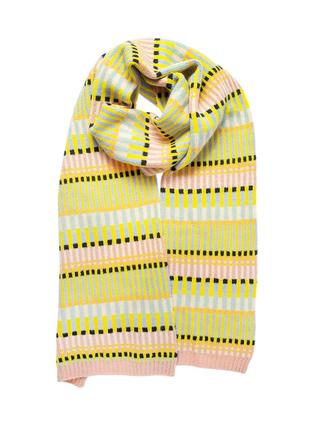 Женский шарф в полоску комбинированный CA