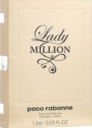 Неповний пробник жіночої парфумованої води Lady Million