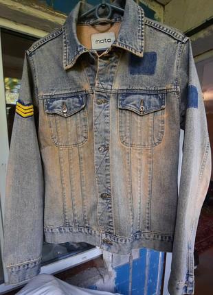 Винтажная джинсовая куртка, размер s