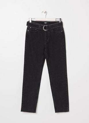 Модные джинсы boyfriend, черного цвета, размер 36🖤