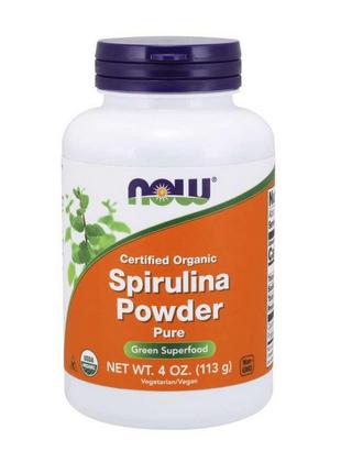 Spirulina Powder certified organic (113 g, pure) 18+