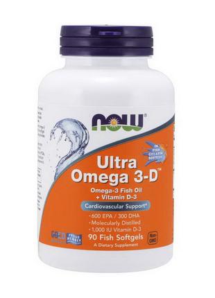 Комплекс витаминов Омега для спорта Ultra Omega 3-D (90 fish s...