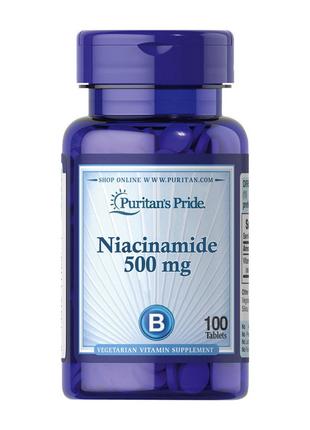 Витамины Ниацинамид для спорта Niacinamide 500 mg (100 tab), P...