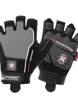 Перчатки для фитнеса и тяжелой атлетики Mans Power Gloves Grey...