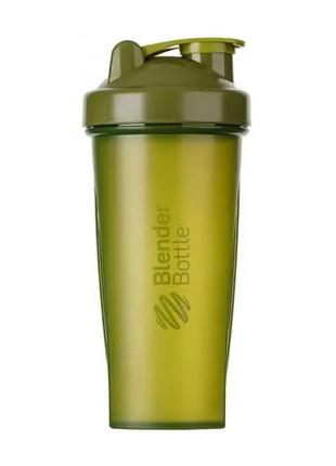 Непротекаемый пластиковый Blender Bottle Classic (820 ml, moss...