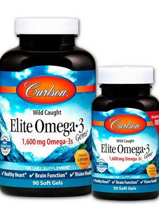 Комплекс амінокислот Омега 3 Elite Omega 3 1,600 mg wild caugh...