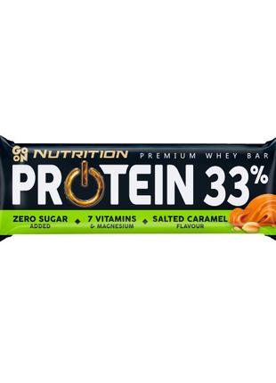 Батончик углеводно-протеиновый Protein 33% Bar (salted caramel...