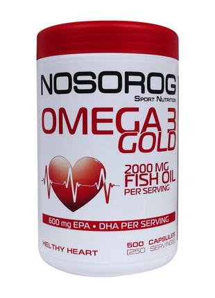 Амінокислота Омега-3 для тренувань Omega 3 Gold (500 caps), NO...