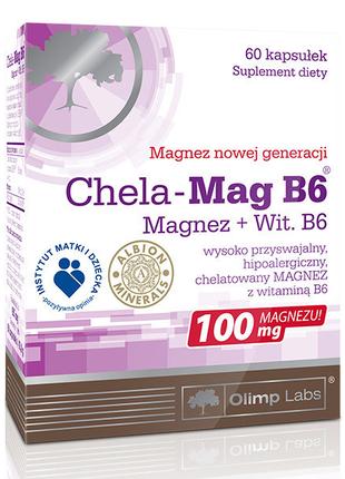 Витаминно-минеральный магний с витамином В6 Chela-Mag B6 (60 c...