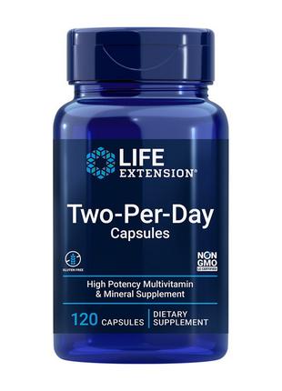 Мультивітаміни Two-Per-Day Capsules (120 caps), Life Extension