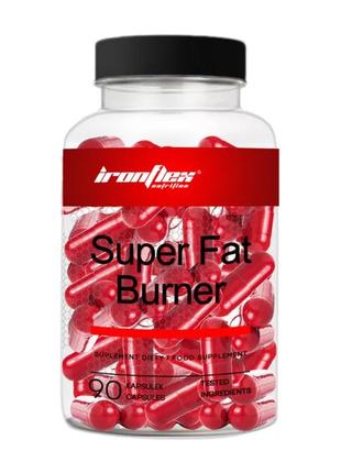 Эффективный жиросжигатель Super Fat Burner (90 caps), IronFlex...