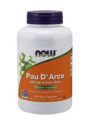 Кора муравьиного дерева Pau D'Arco 500 mg of Inner Bark (250 v...