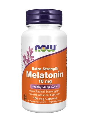 Мелатонін для сну Melatonin 10 mg extra strength (100 veg caps...