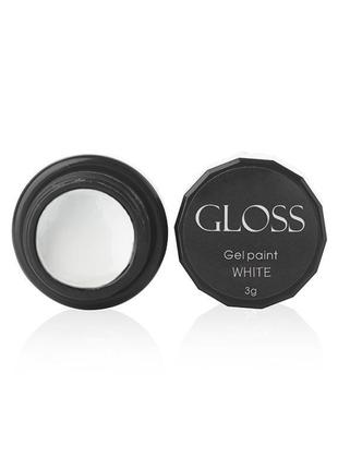 Гель-краска gloss white