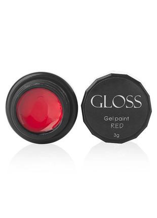 Гель-краска gloss red