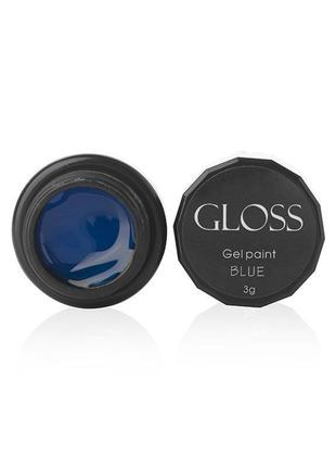 Гель-краска gloss blue
