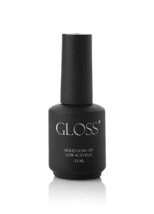 Малокислотна база gloss low acid base, 15 мл