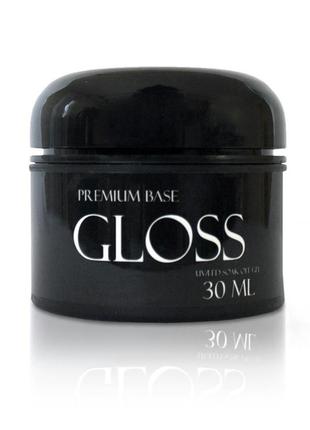 Каучуковая база gloss premium base, 30 мл