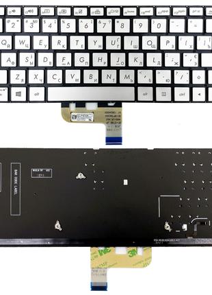 Клавиатура для ноутбука Asus ZenBook 13 UX333FA UX333FN серебр...