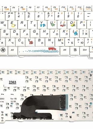 Клавиатура для ноутбука Lenovo IdeaPad S10-2 белая Fruit Editi...