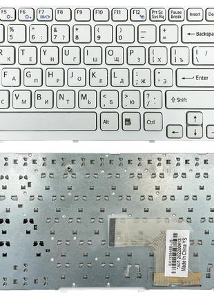 Клавіатура для ноутбука Sony SVE15 SVE17 біла
