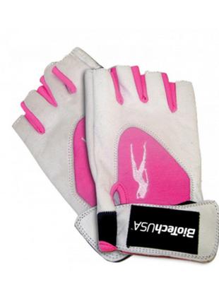 Жіночі рукавички для фітнесу Lady 1 White-Pink (XL size), BioT...