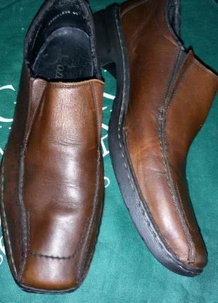 Кожаные туфли comforto rieker размер 43 (28,8 см)