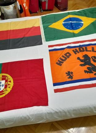 Прапори збірних набір - німеччина, бразилія, португалія, голла...