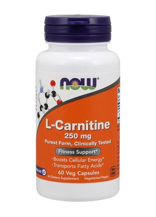 Жиросжигатель для тренировок L-карнитин L-Carnitine 250 mg pur...