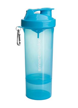 Шейкер спортивный SmartShake Slim NEON Blue (500 ml, blue), Sm...