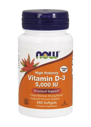 Комплекс вітамін D3 для тренувань Vitamin D-3 5000 IU (240 sof...