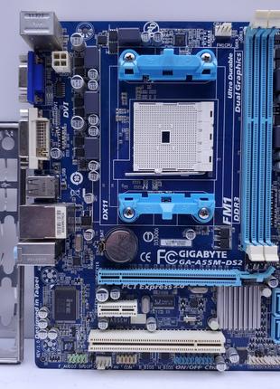 Материнская плата GIGABYTE GA-A55M-DS2 (Socket FM1,DDR3,б/у)