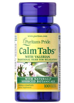 Натуральная добавка Puritan's Pride Calm Tabs, 100 капсул