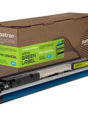 Тонер-картридж Patron HP 126A (CE311A) Green Label, cyan (PN-1...