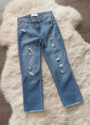 Вкорочені джинси abercrombie&fitch (сша) на 9-10 років