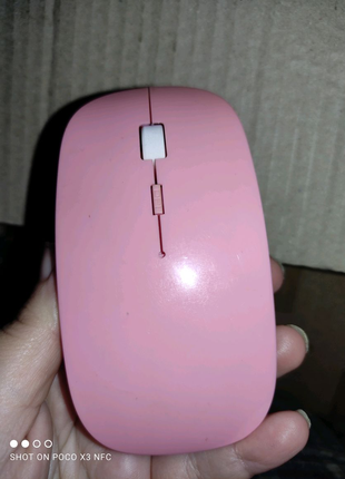 Мышка беспроводная розовая