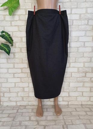 Новая мега теплая юбка в пол на 98% шерсть в сером цвете, разм...