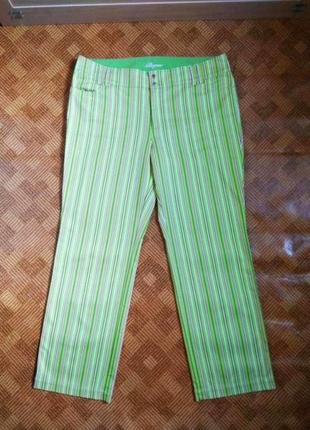 Яркие весенние брюки штаны в полоску sonia bogner 🌿 наш 52-54рр