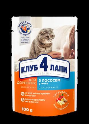 Клуб 4 Лапы Влажный корм для взрослых кошек (24шт) (В ассортим...