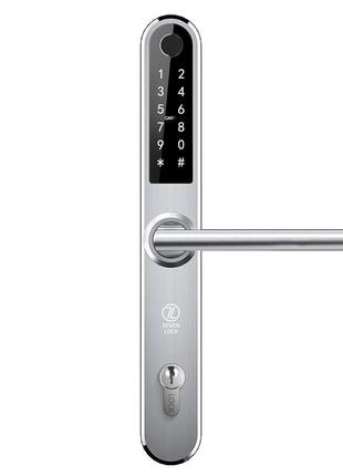 Розумний дверний біометричний замок SEVEN LOCK SL-7761BF silver