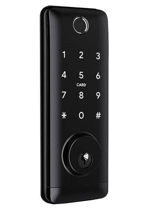 Розумний дверний біометричний замок SEVEN LOCK SL-7764BF black