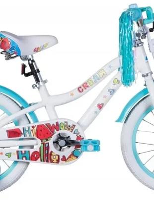 Велосипед детский Formula Cream (2021) 18" Бело- аквамариновый