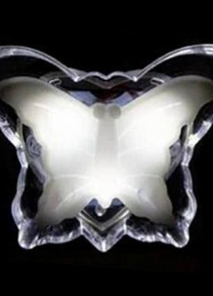 Нічник Метелик 3 LED Lemanso NL100, білий