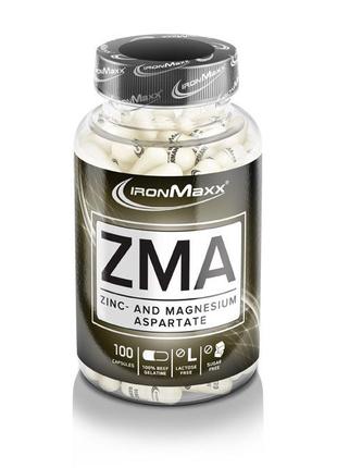Стимулятор тестостерона IronMaxx ZMA, 100 капсул