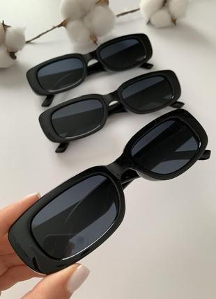 Сонцезахисні окуляри, чорні прямокутні окуляри