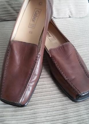 Кожаные туфли gabor,размер 40 (26,5 см)