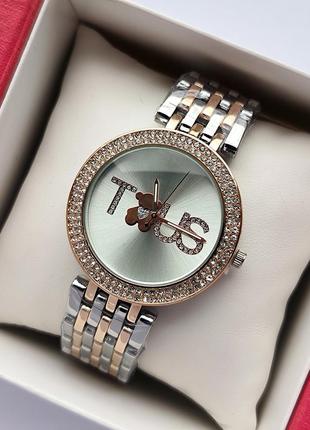 Красивые женские наручные часы комбинированного цвета, с камуш...