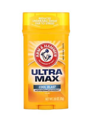 Arm&hammer ultramax, твердий дезодорант-антиперспірант для чол...